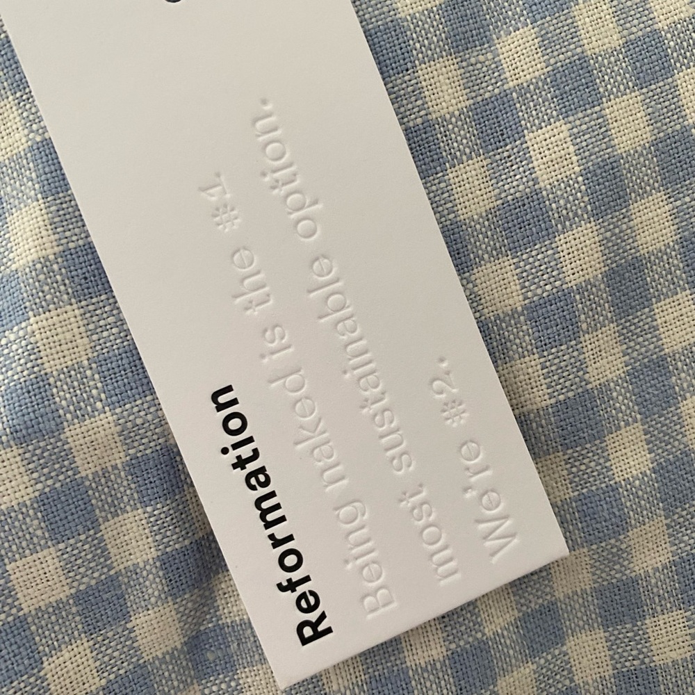 NWT Reformation Linen Dress - Picture 9 of 11